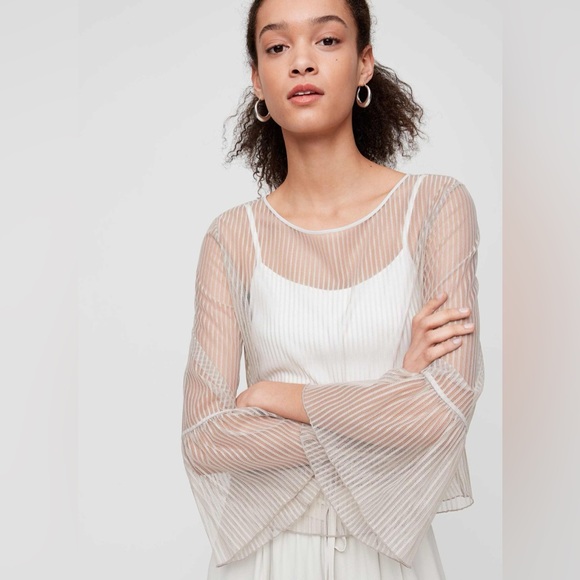 Aritzia Babaton Humbert blouse pink - Picture 3 of 7